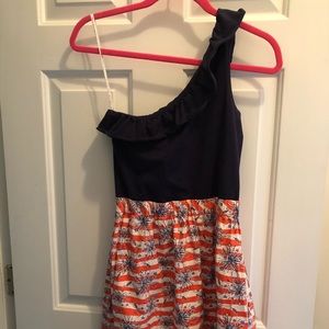 Lilly Pulitzer Dionne One Shoulder Fireworks